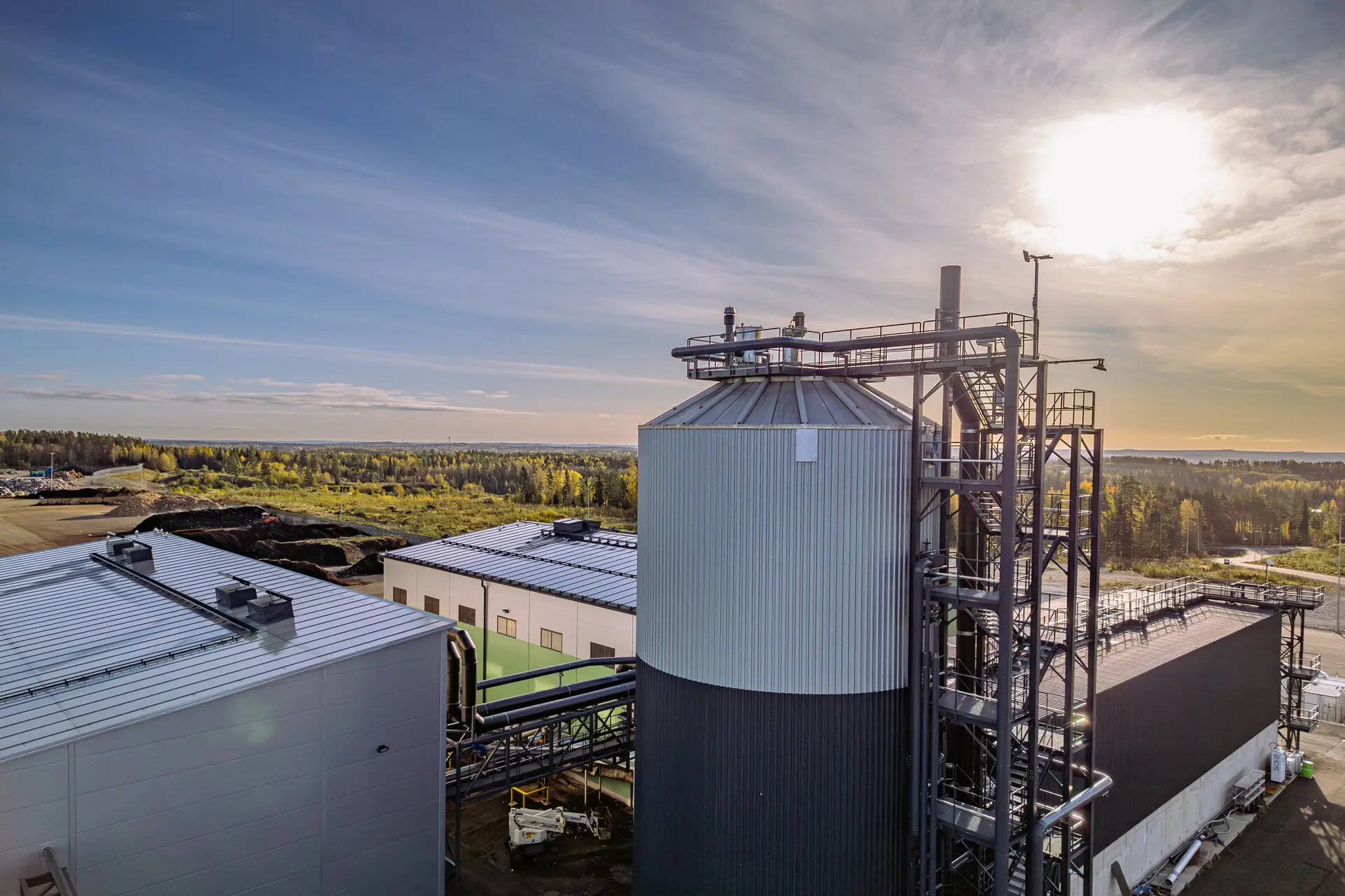 teollisuus, biokaasulaitos